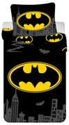 Set copripiumino e federa da bambini in cotone per letto singolo 140x200 cm Batman "The Emblem" – Jerry Fabrics