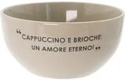 Ciotola 14 cm scritta Quotes tortora