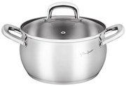 Lamart - Pentola con coperchio 18 cm in acciaio inox