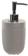 Dispenser di Sapone DKD Home Decor Grigio Cemento polipropilene