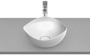 Lavabo da appoggio Ohtake irregolare in ceramica L 37.5 x H 17.5 cm bianco