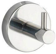 Gancio da parete in acciaio inox in argento lucido Bosio - Wenko