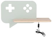 Applique LED per bambini con mensola CONSOLE LED/5W/230V verde