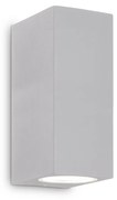 Applique Da Parete Contemporaneo Up Alluminio Grigio 2 Luci G9 15W Ip44