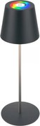 Briloner 7559015-LED Lampada da tavolo RGB COLORIS, 3,5 W/5 V, IP44, 2000 mAh, Wi-Fi Tuya