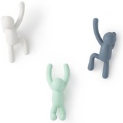 Ganci in plastica da parete in set da 3 Buddy - Umbra