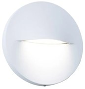 Segnapasso Tondo Moderno Open Alluminio Bianco 3W Led 4000K