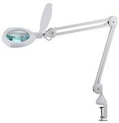 Lampada da tavolo LED dimmerabile con lente d'ingrandimento e clip LED/8W/12/230V