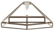 Lampadario Design Diamante bianco paralume bianco E27 Ø38.7cm