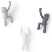 Ganci in plastica da parete in set da 3 Buddy - Umbra