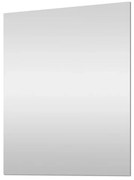 Specchio bagno 70x90 cm a filo lucido con installazione reversibile