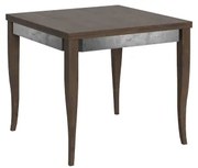 Tavolo apribile 90x90/180 cm Sciabola Librox Noce telaio Grigio