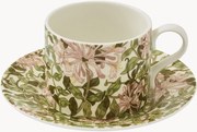 Tazza e piattino in porcellana Honeysuckle