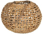 Lanterna Portacandele Lanterna Beige Metallo Cristallo Giacinto d'acqua 38 x 38 x 27 cm