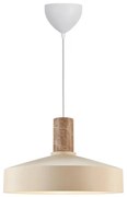 Nordlux - Lampadario a sospensione con filo ELVAS 1xE27/60W/230V diametro 37,5 cm beige