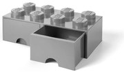 Contenitore grigio con due cassetti - LEGO®