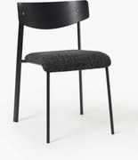 Sedia imbottita in legno di quercia Nadia