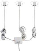 Faretto Ad Incasso Moderno Chango In Alluminio Bianco 3 Luci Led 1W 3000K