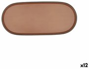 Vassoio per aperitivi Bidasoa Gio Marrone Plastica 28 x 12 cm (12 Unità)