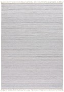 Tappeto per esterni grigio chiaro in plastica riciclata Liso, 140 x 200 cm Liso Eco-Dhurrie - Universal