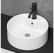 BATH DELUXE 06-038-09-11-00 - Lavabo da appoggio VIKEDAL Ø 38 cm ceramica/bianco
