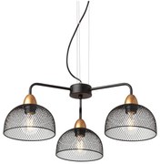 Redo 01-1573 - Lampadario a sospensione con cavo TAMIS 3xE27/42W/230V Ø 59 cm, nero