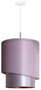 Duolla - Lampadario a sospensione con filo PARIGI 1xE27/15W/230V diametro 40 cm rosa/argento/rame