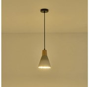 Lampadario a sospensione con filo 1xE27/15W/230V color crema