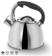 Teiera in acciaio inox con fischietto incernierato Darek, 2,7 l - Orion