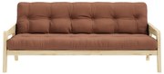 Divano letto arancione/marrone 204 cm Grab - Karup Design