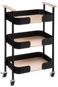 Carrello da Portata 5five Nero (75 x 45,5 x 28,5 cm)