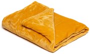 Coperta in micropile giallo miele , 150 x 200 cm - My House