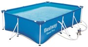 Piscina rettangolare fuori terra BestWay 56404 STEEL PRO 300x201 cm - Allestimento: Piscina con pompa