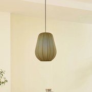 Lindby lampada a sospensione Helin, grigio, Ø 30 cm, tessuto