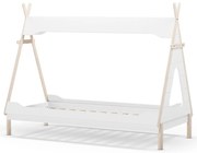 Letto per bambini in legno di pino bianco 90x190 cm Nora - Marckeric