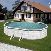 Piscina fuori terra rigida GRE Nordic bianco L int 5 x 3 m