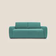 Duna Divano letto matrimoniale con materasso 20 cm in tessuto impermeabile T03 verde acqua
