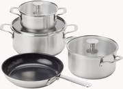 Batteria di pentole con rivestimento antiaderente KitchenAid, set da 7