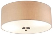 Lampada da soffitto rustica beige 30 cm - Drum