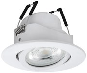 Faretto Ad Incasso Moderno Saliceto Z Alluminio Bianco Led Integrato 4,7W