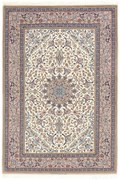 Isfahan Tappeto 210x130 (Iran) Annodato A Mano