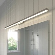 Lindby Luce da specchio per il bagno Alenia a LED, 120 cm, cromo