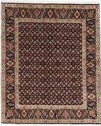Tabriz Tappeto 200x170 Nero (Iran) Annodato A Mano