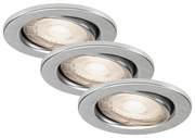 Briloner 7277-039-SET 3xLED Lampada da bagno dimmerabile 1xGU10/5W/230V IP23