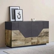 Credenza Alien Sideboard 158,5 x 43 x 86 cm - Legno di pero/Ardesia