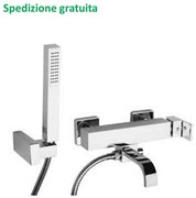 Miscelatore vasca doccia duplex Paini serie Dax 84CR105TA cromato