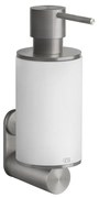 Dispenser porta sapone liquido a parete bianco steel brushed 54713 gessi