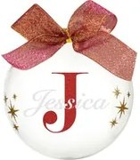 Pallina natale con nome Jessica 10cm