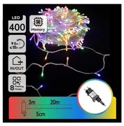 Aigostar - Catena luminosa natalizia LED RGBY per esterni 400xLED/6W/230V 20m IP44