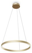 Lampadario A Sospensione Moderno Rim Alluminio Ottone 1 Led 37W